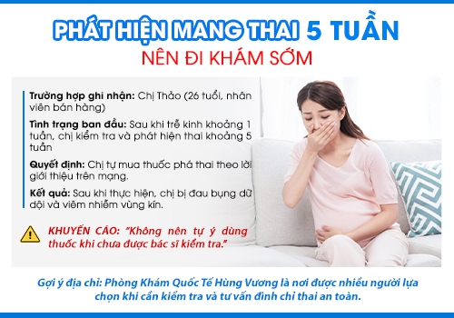 Phá thai 5 tuần có được không?