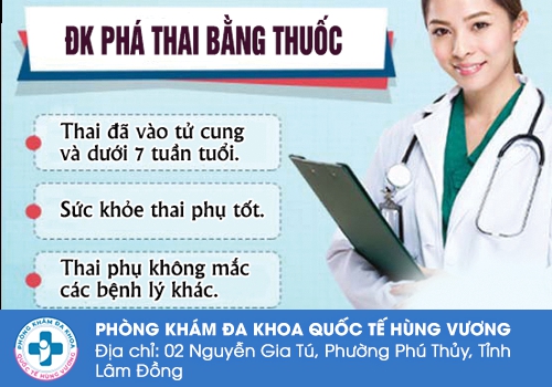 Điều kiện để sử dụng thuốc phá thai.