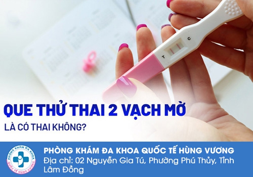 Que thử thai 2 vạch nhạt có phải mang thai không?