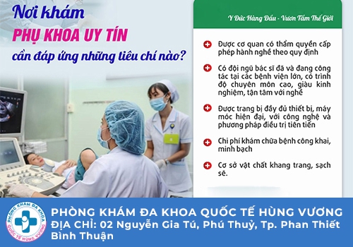 Tiêu chí lựa chọn Phòng khám phụ khoa uy tín và an toàn