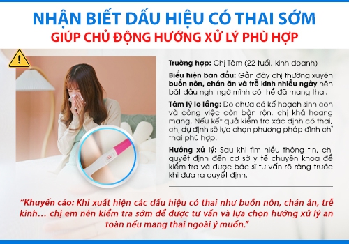 Thăm khám sớm để được kiểm tra thai chính xác.