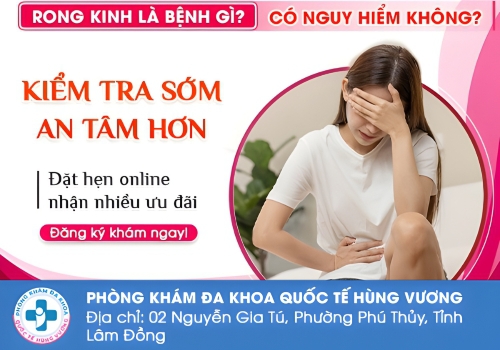Thăm khám sớm để có phương pháp điều trị rong kinh phù hợp.