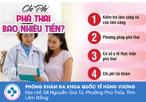 Chi phí phá thai 2 tháng tuổi hết bao nhiêu tiền?