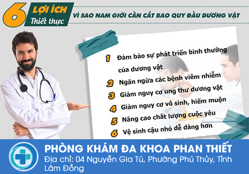 Những lợi ích khi cắt bao quy đầu