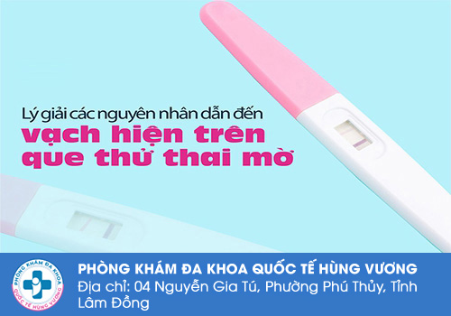 Nguyên nhân test que thử thai vạch đậm vạch mờ